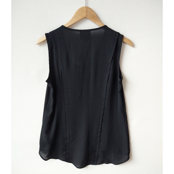 Anthropologie | Maeve Sleeveless Black Blouse | Size XXSP - Picture 7 of 9